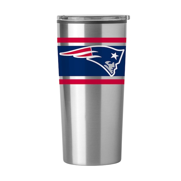 Logo Brands New England Patriots Stripe 20 oz Fusion Tumbler 619-SP20T-16 - main
